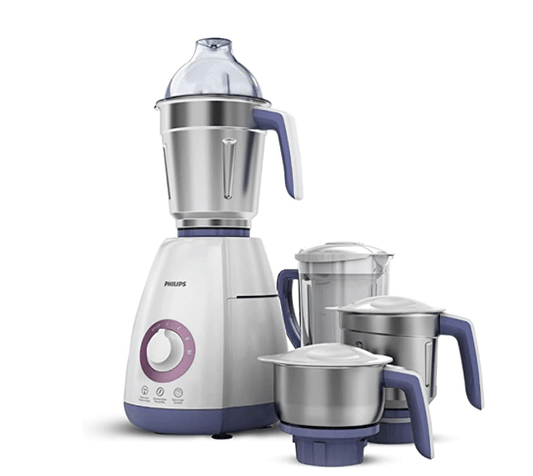 பிலிப்ஸ் விவா கலெக்ஷன் HL7701/00 மிக்சர் கிரைண்டர், 750 வாட்ஸ், 4 ஜாடிகள் (அழகான லாவெண்டர் மற்றும் வெள்ளை) 