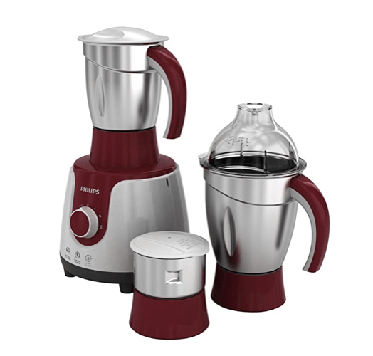 Philips HL 7720 750-Watt Mixer Grinder with 3 Jars (Multicolour)