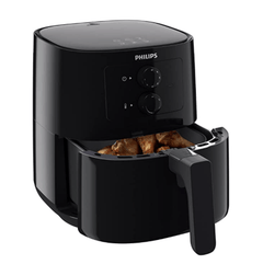PHILIPS Air Fryer - India’s No.1 Air Fryer Brand, With Rapid Air Technology, Uses up to 90% less fat, 1400W, 4.1 Liter (Black), Large (HD9200/90)-1