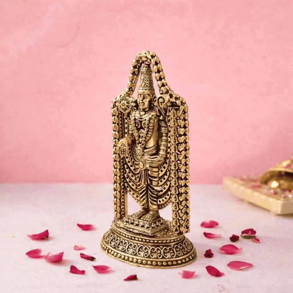 Brass Tirupati Balaji/Venkateshwar lightweight Idol