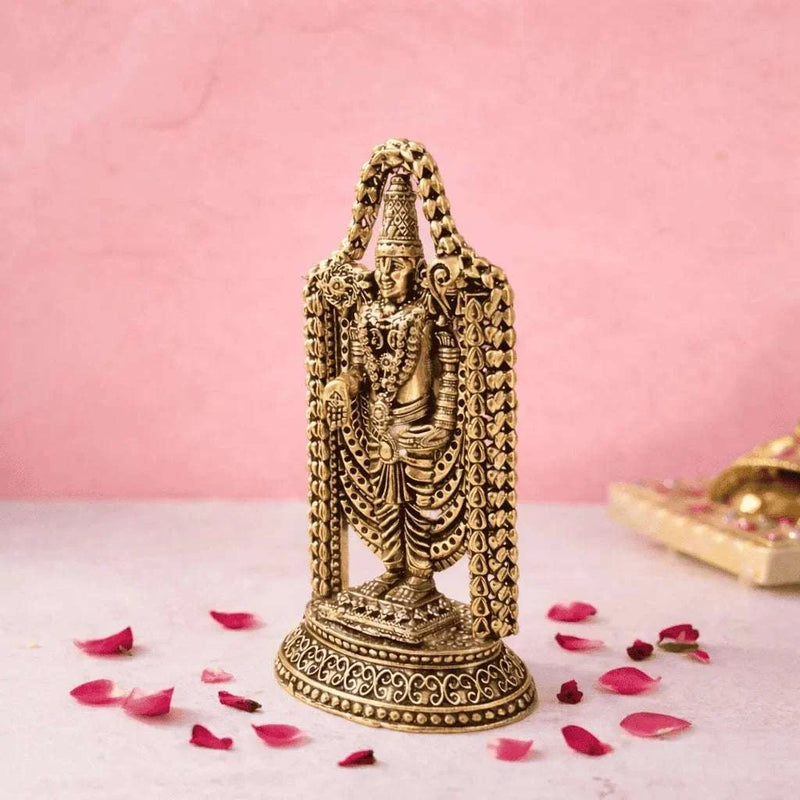 Brass Tirupati Balaji/Venkateshwar lightweight Idol