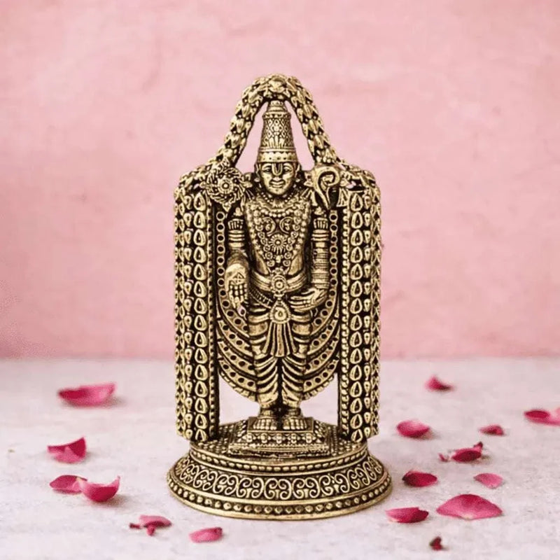 Brass Tirupati Balaji/Venkateshwar lightweight Idol