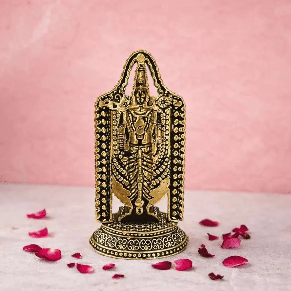 Brass Tirupati Balaji/Venkateshwar lightweight Idol