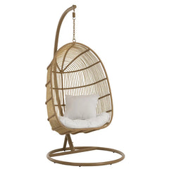 Azzolino Single Seater Hanging Swing With Stand For Balcony , Garden Swing (Honey)