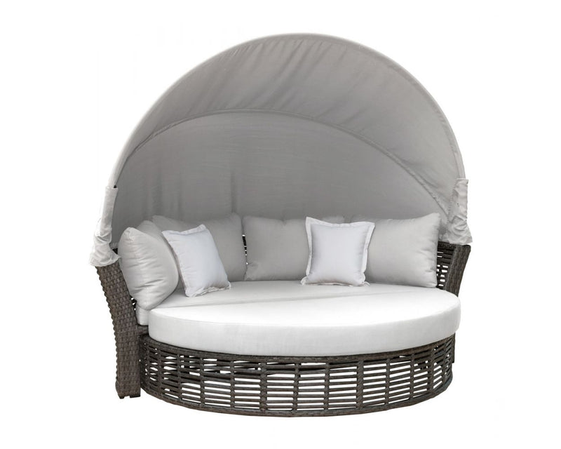 Gelli Outdoor Poolside Sunbed With Cushion Daybed (Grey)