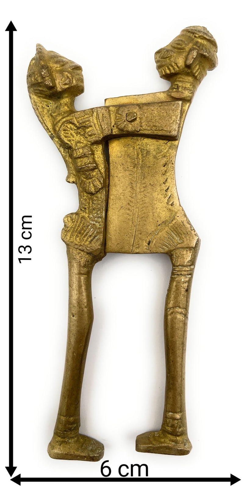Bhunes Brass Antique Betal Nut Cutter Sarota Beetel Nut Cutter,Gold, 5 Inch, 1 Piece