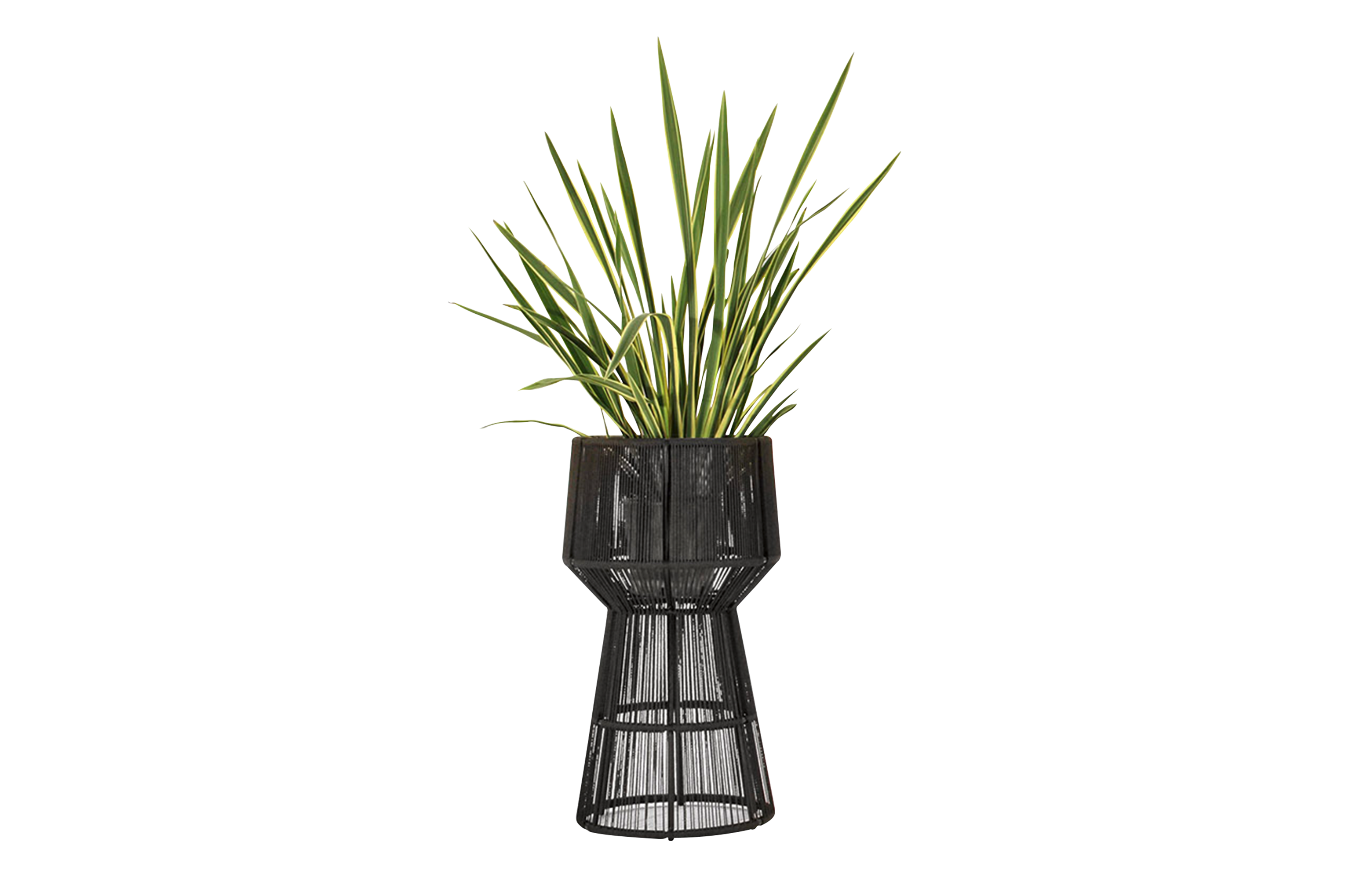 Petit Outdoor Planter For Garden, Balcony Braided & Rope
