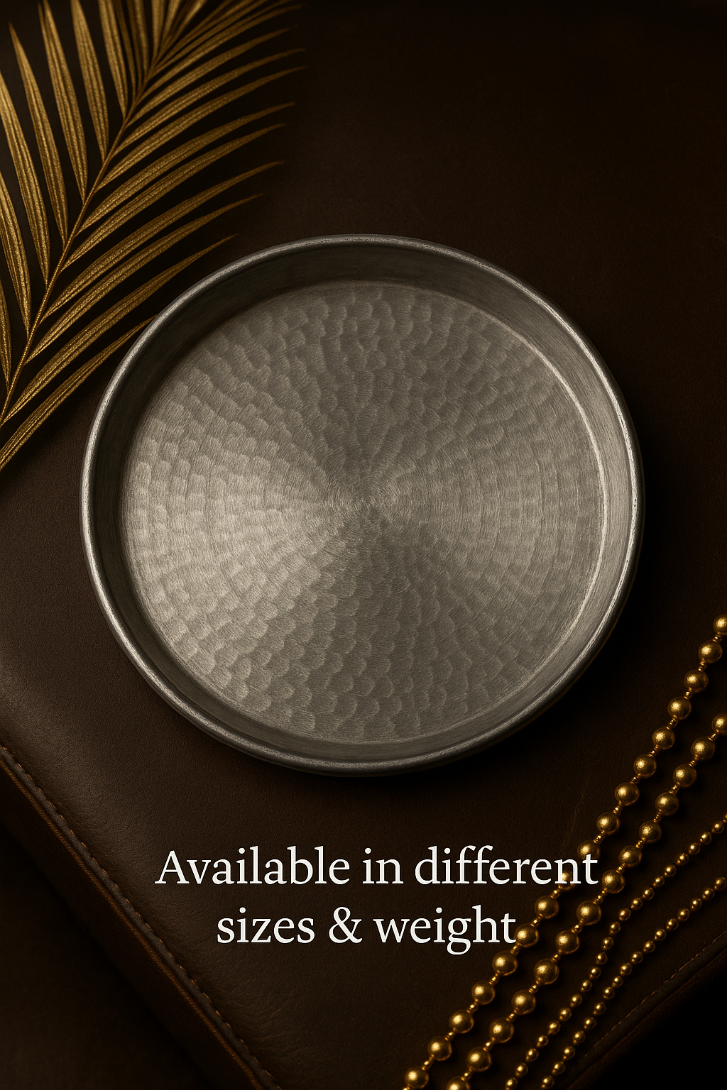 Eeyam (Tin) Plate – Traditional Pure Tin Thattu | 8–12 Inch | Velanstore