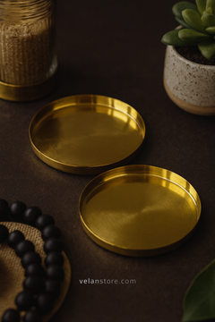 Brass Coasters (Set of 6)-1