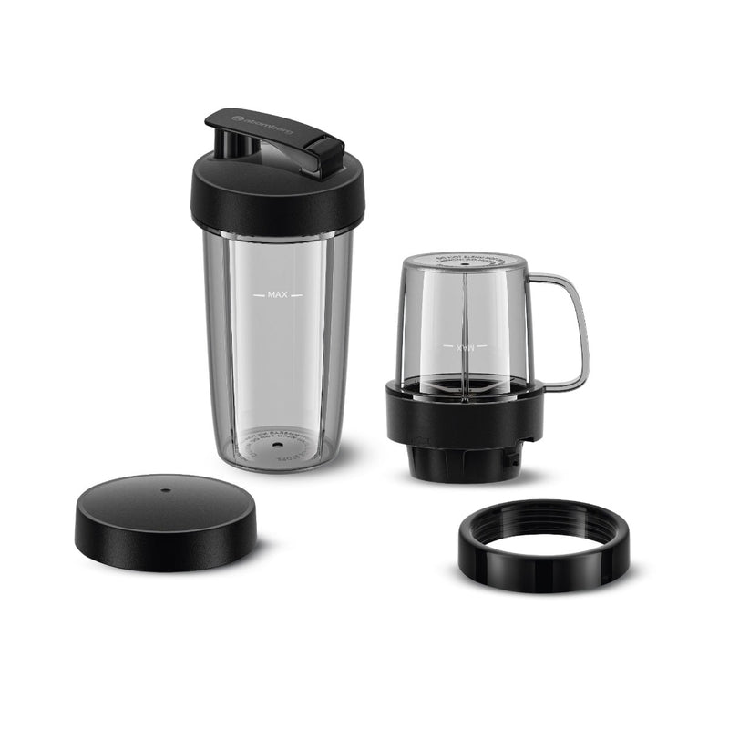 atomberg Blend and Carry Jar | 0.7 L Duo Jar & 0.4 L Solo Jar | Compatible with all atomberg Mixer Grinders | Hands-Free Operation | Sip-N-Go Lid