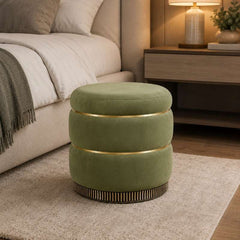 PlushPerch Upholstered Footstool