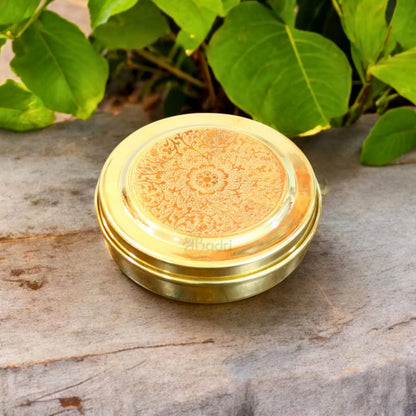 Handmade Pure Brass Chopra for Temple Use – 7 Compartment Kumkum Box