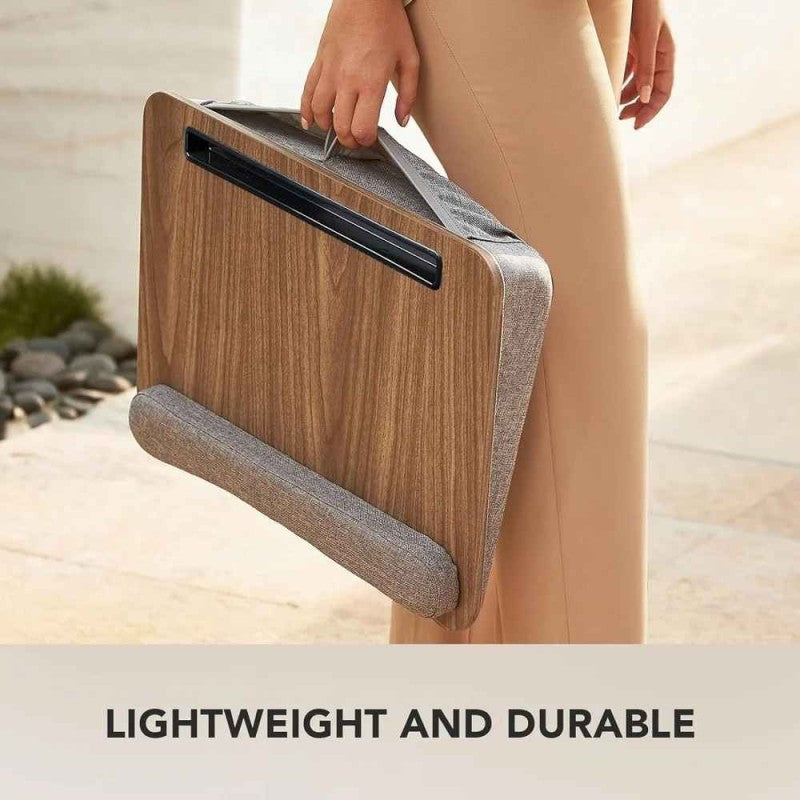 Multipurpose Laptop Lap Desk with wrist pad and storage