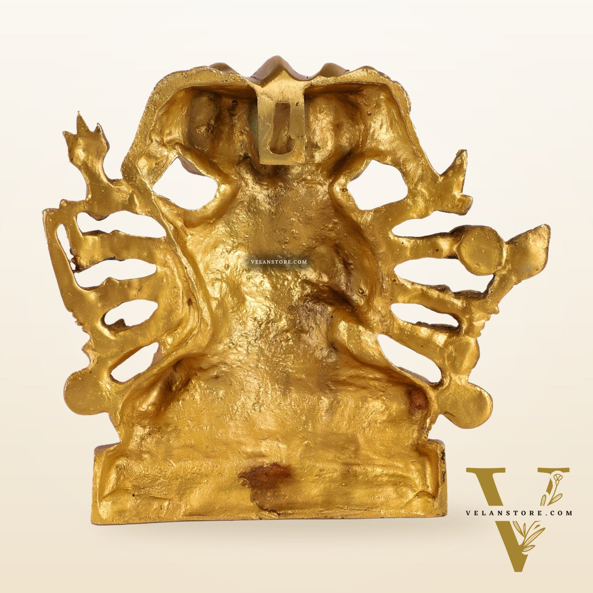 Powerful Panchmukhi Hanuman Brass Wall Hanging | Auspicious & Ward off Evil | 8"