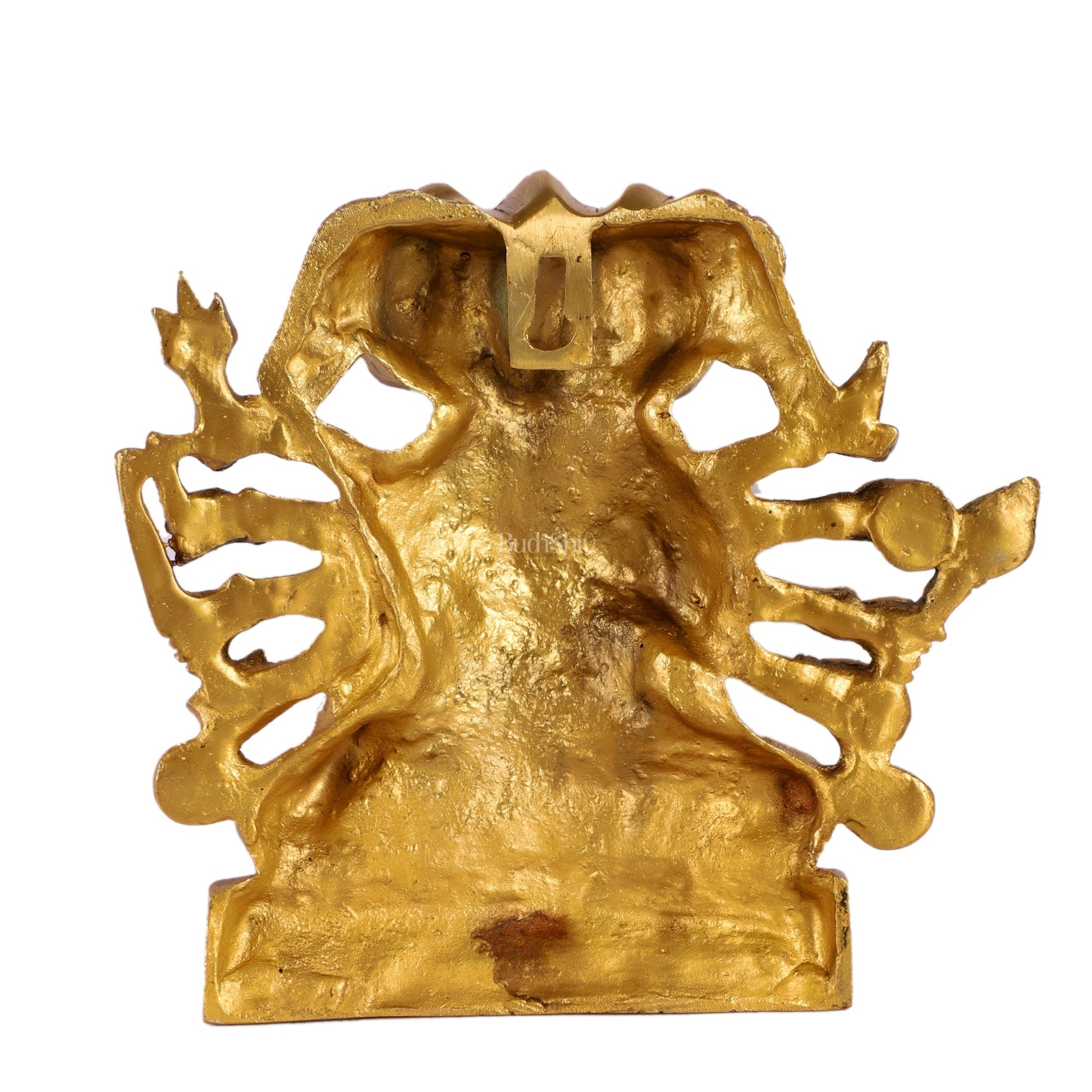 Powerful Panchmukhi Hanuman Brass Wall Hanging | Auspicious & Ward off Evil | 8"