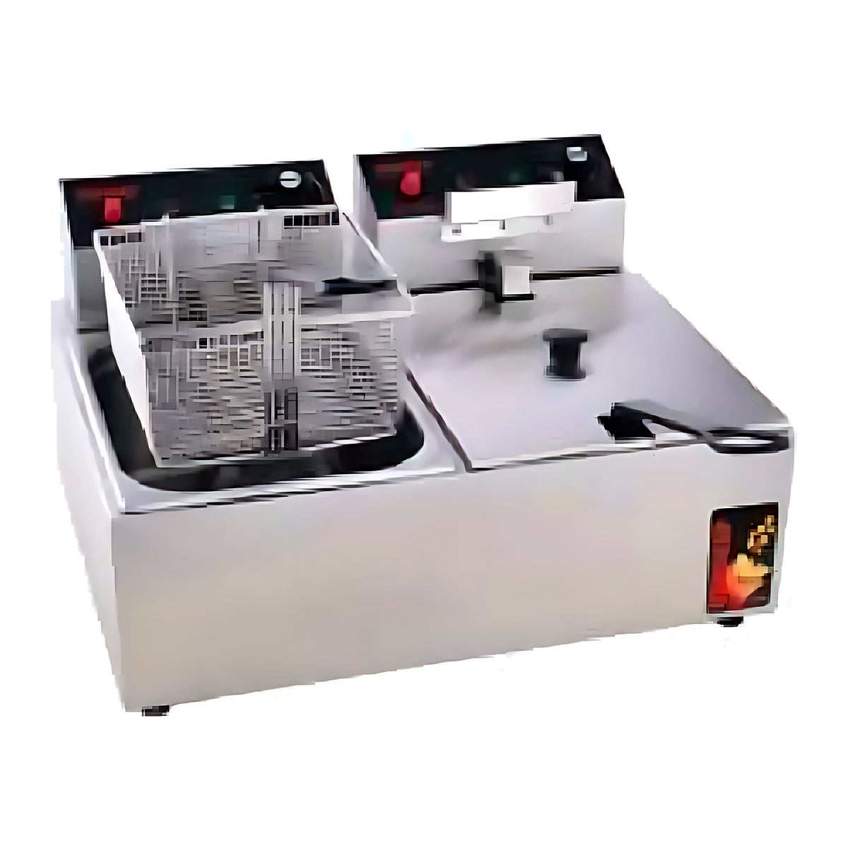 Pradeep Electric Deep Fryer – Double Pan (2 × 5 L / 2 × 8 L / 2 × 11 L)-3
