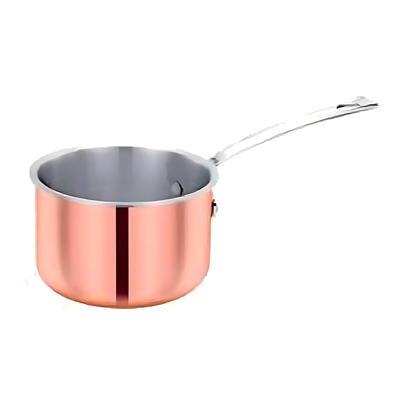 Pradeep Mini Tri-Ply Copper Saucepan with Long Handle (Serving)-1