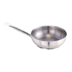 Pradeep Stainless Steel Conical Pan (Sauteuse) – Encapsulated Base, NSF-2