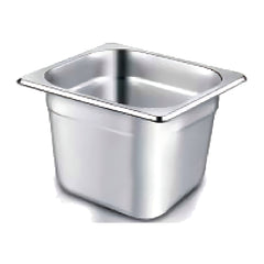 Pradeep Stainless Steel Gastronorm Pan GN 1/6 – 176 × 162 mm, NSF-1