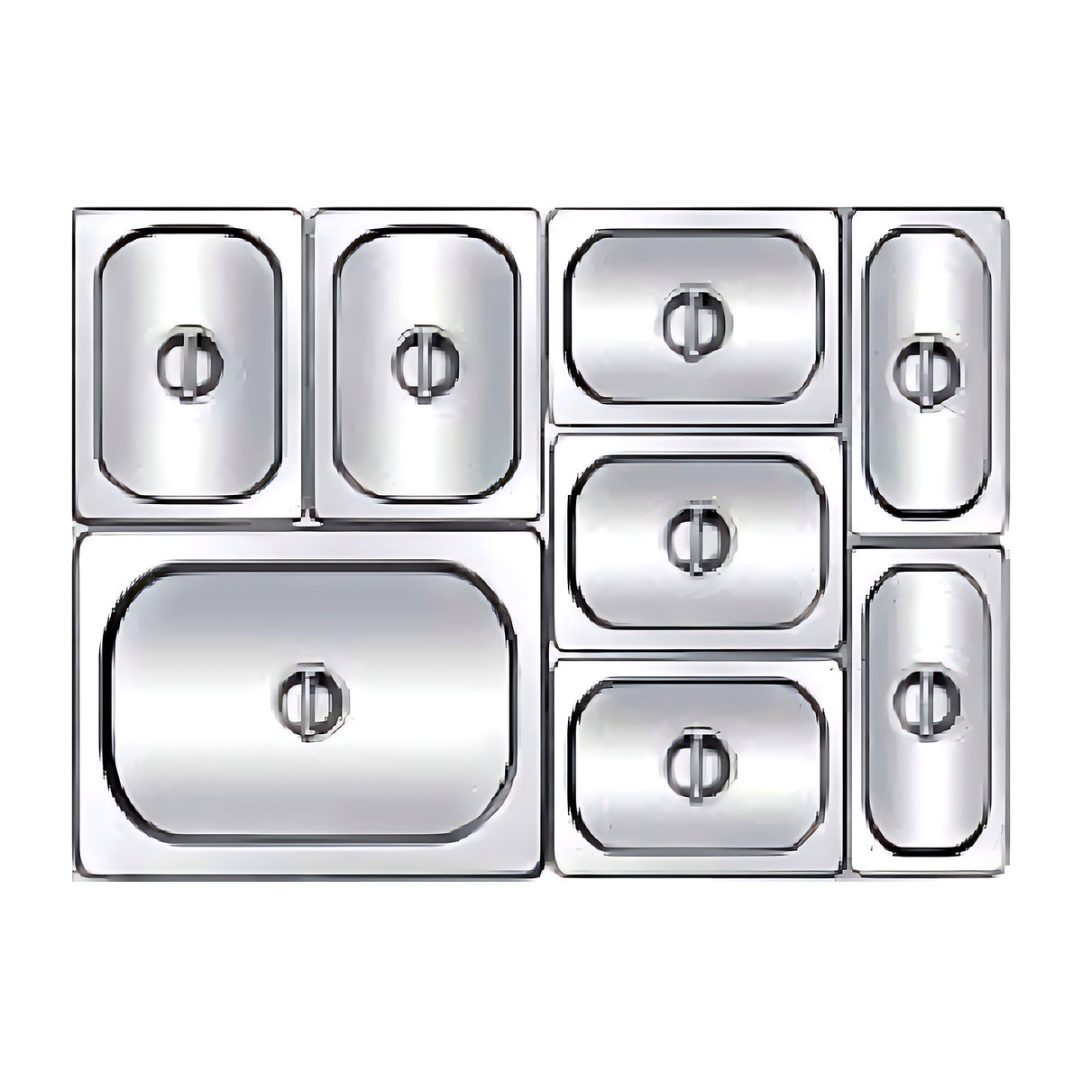 Pradeep Stainless Steel Gastronorm Pan Lid (GN 2/1 to GN 1/9)-1