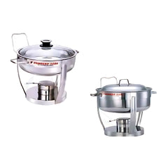 Pradeep Stainless Steel Round Chafing Dish with Stand (4 L / 5 L / 7.5 L)-2