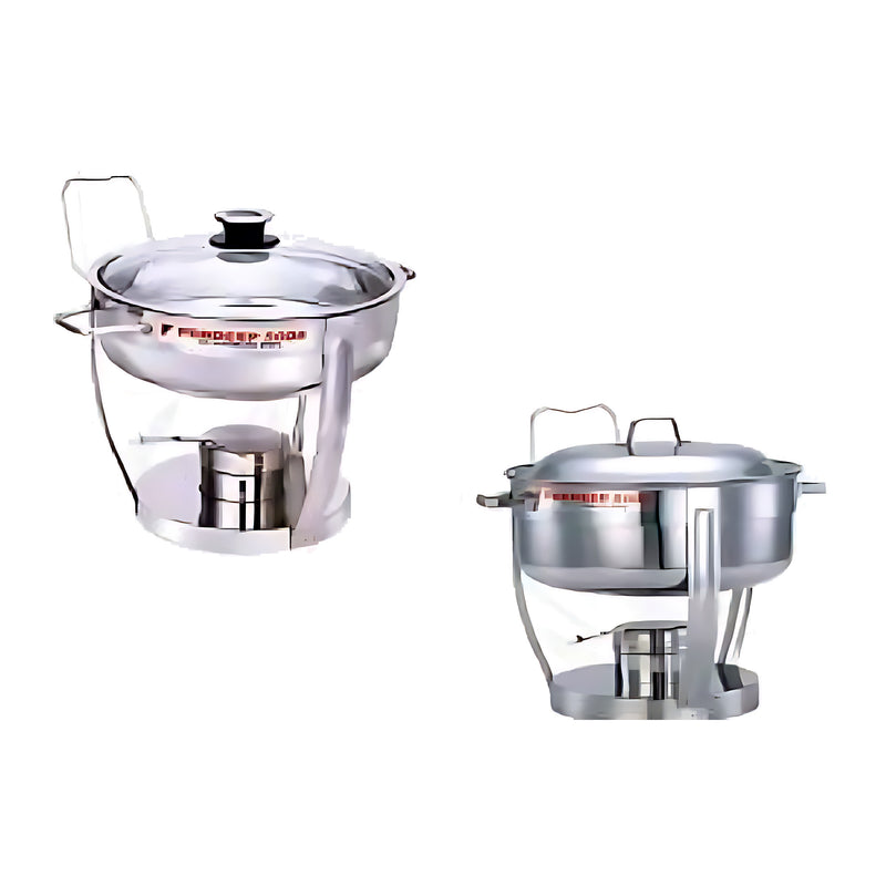 Pradeep Stainless Steel Round Chafing Dish with Stand (4 L / 5 L / 7.5 L)-2