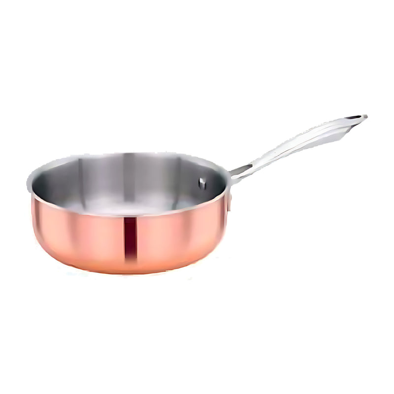 Pradeep Tri-Ply Copper Casserole Pot with Long Handle-1