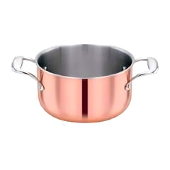Pradeep Tri-Ply Copper Sauce Pot with Twin Handles-1