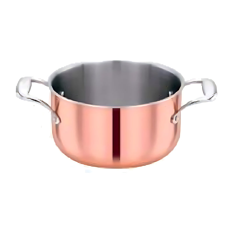 Pradeep Tri-Ply Copper Sauce Pot with Twin Handles-1