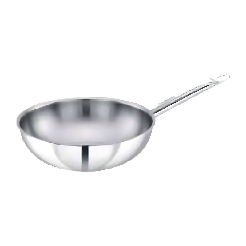 Pradeep Tri-Ply Stainless Steel Conical Pan (Wok Style)-1