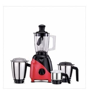 Preethi Peppy Plus MG-246 Mixer Grinder, 750 watt, Red-Black, 4 Jars - Super Food Jar with Texture Builder & 3D Airflow Technology, Vega W5 Motor with 5yr Warranty & Lifelong Free Service, Standard-1