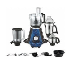 Preethi Zodiac 2.0 MG-255 Mixer Grinder, 1000 watt, Black/Blue, 4 Jars - Super Extractor juicer Jar & Master Chef Food Processor Jar, 2yr Guarantee & Lifelong Free Service-1