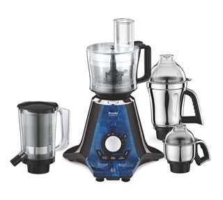 Preethi Zodiac 2.0 MG235 mixer grinder, 750 watt with 4 jars includes 3 In 1 insta fresh juicer Jar & Master chef food processor Jar (Black)