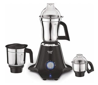 ப்ரீத்தி டாரஸ் ப்ரோ எம்ஜி-256 மிக்சர் கிரைண்டர், கருப்பு, 3 ஜாடிகள், 90 வினாடிகளில் சரியாக அரைக்க சக்திவாய்ந்த 1000 வாட் மோட்டார், ஷாக் ப்ரூஃப் ஏபிஎஸ் பிளாஸ்டிக் பாடி, 5 வருட மோட்டார் உத்தரவாதம் &amp; வாழ்நாள் முழுவதும் இலவச சேவை 