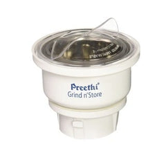 Preethi MGA-502 0.4-Litre Grind and Store Jar (White), stainless steel, Set of 1-1