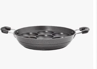 PREMIER Non Stick Paniyara pan Small Induction Bottom(with Handle)-1