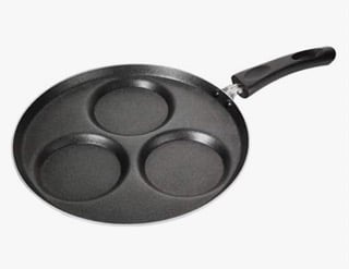 PREMIER Non Stick Omini Aluminium Uthappam 3 Tawa - 28cm, 019623 (Red)