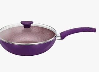 PREMIER Non Stick Granite Purple IB Kadai - 26cm-1