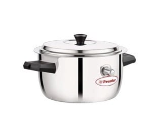 Premier Stainless Steel Milk Boiler 1.5 Litre Induction Compatible with Whistle Indication-1