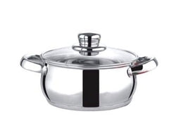 PREMIER Stainless Steel Cook & Look with Glass LID with Sandwich Bottom 18CM CODE-0061811-1