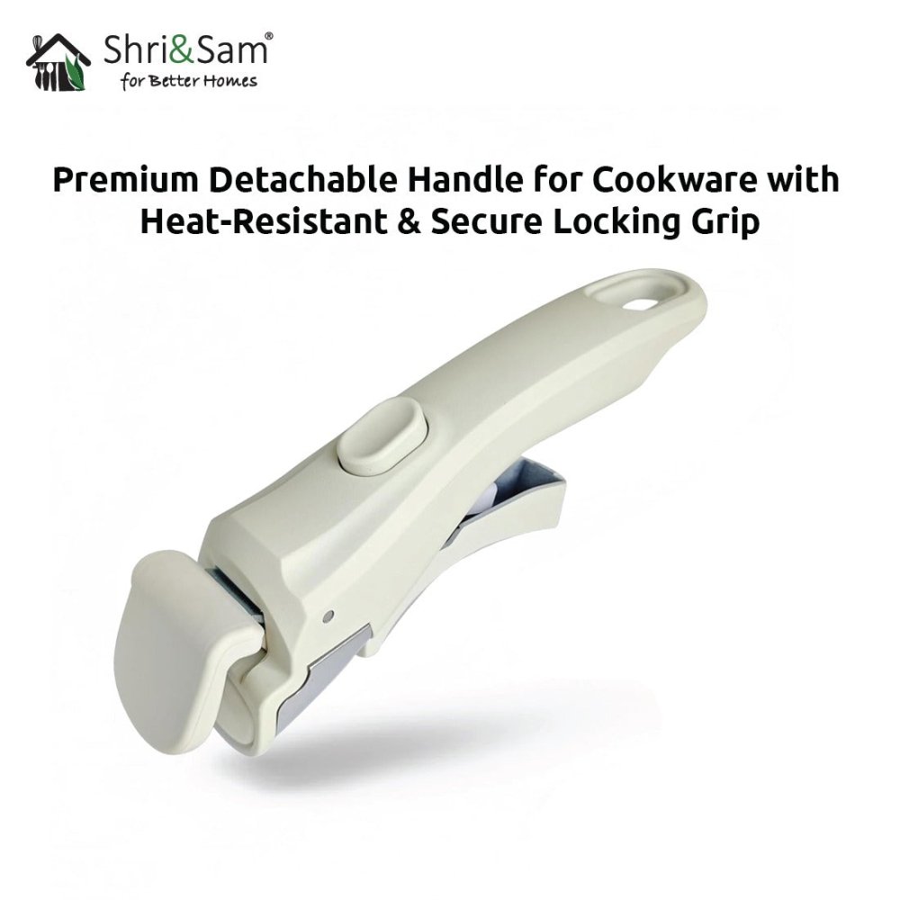 Premium Detachable Handle for Cookware with Heat-Resistant & Secure Locking Grip