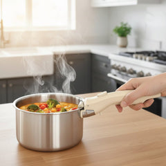 Premium Detachable Handle for Cookware with Heat-Resistant & Secure Locking Grip