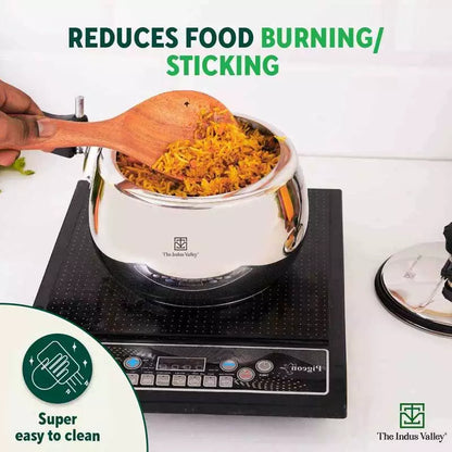 QuicKooker Stainless Steel Pressure Cooker, Premium Quality, Inner Lid, Tri-ply (3 Layer) Heavy Bottom, 100% Safe, ISI Certified, 5 Yr Warranty, Induction & Gas, 3/5L