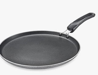 Prestige Aluminium Omega Select Plus IB Non-Stick Omni Tawa, 25 cm, Multicolour, Medium