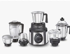 Prestige Endura 1000W Mixer Grinder, 6 Jars (1500 ml, 1000 ml, 1500 ml, 450 ml) (Black, Silver)-1