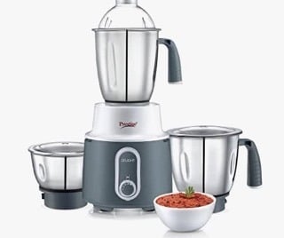 प्रेस्टीज डिलाइट मिक्सर ग्राइंडर 750 W (3 स्टेनलेस स्टील जार के साथ) 