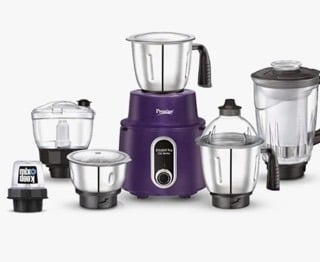 Prestige Delight Pro Mixer Grinder 750 W, 6 Jars, (1500 ml, 1000 ml, 1500 ml, 450 ml) (Purple)-1