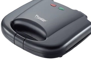 Prestige PGMFB 800 Watt Grill Sandwich Toaster with Fixed Grill Plates, Black-1