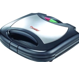 பிரெஸ்டீஜ் PSMFS 800-வாட் சாண்ட்விச் டோஸ்டர் (கருப்பு/வெள்ளி)
