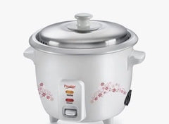 Prestige Delight PRWO 1.0 L Electric Rice Cooker|Detachable power cord|Durable body|Cool touch handles|White|1 year warranty on product & 5 years warranty on heating plate-1
